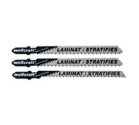 Pack de 3 lames de scie sauteuse WOLFCRAFT HCS pour sols stratifiés