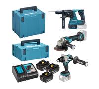 Pack de 3 machines 18V (DDF492 + DGA506 + DHR243) MAKITA