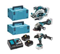 Pack de 3 machines 18V (DHP492 + DGA506 + DHS680) MAKITA