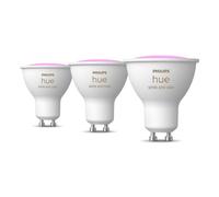 Pack de 3 Philips Hue White and Color ambiance GU10 LED 4,2 W Bluetooth Zigbee multicolore dimmable