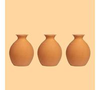 Pack de 3 poteries d'irrigation 5L pour jardins | Olla Artisanal Fait-Main 100% céramique| Diffuseur d'eau Autonome | Irrigation Lente | Facile, résistant et Efficace | Non émaillé Céramique