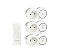 Pack de 3 prises 2300W + télécommande - Blanc - Bolea - Zenitech