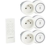 Pack de 3 prises 2300W + télécommande - Blanc - Bolea - Zenitech