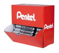 Pack de 30 + 6 marqueurs effaçable Maxiflo Pentel pointe ogive 4 mm noir