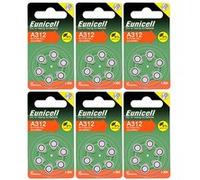 Pack de 36 Piles bouton Zinc Air 1,45V pour appareils auditifs Type A312/ 312 / PR41 - IRIOS -