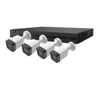 EZVIZ Pack caméras de surveillance H3K PoE 4K (4 extérieures) + NVR X5K Blanc et Noir
