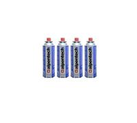 Pack de 4 Cartouches de gaz 250g butane Camping Butane ALPENTECH