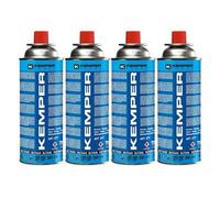 Pack de 4 Cartouches gaz 227g Bouteille de gaz Butane Camping Réchaud Barbecue KEMPER