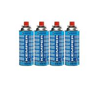 Pack de 4 Cartouches gaz 227g Bouteille de gaz Butane Camping Réchaud Barbecue KEMPER