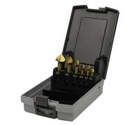 Pack de 4 coffrets de mèches rectifiées, à chanfreiner, étagées et tarauds MW Tools MTM4