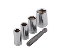Wolfcraft Douilles 2413000 – Pack 4 7/8/10/13 mm + adaptateur