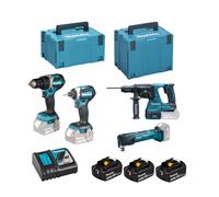Ensemble de 4 machines 18 V Li-Ion - MAKITA - DLX4109TJ