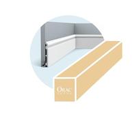 Pack de 4 mètres Plinthe haute et arrondie pour une finition classique SX138 - L200 x H13,8 x L1,5 cm - ORAC DECOR