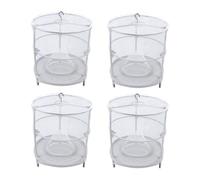 Pack De 4 Pièges À Mouches Réutilisables Pour L'extérieur, Avec Appât, Cage De Tueur De Mouches Stable Suspendue, Sac De Capture De Mouches