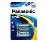 Panasonic Piles alcalines Evolta AAA (LR03) 1,5 V Pack de 4