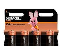 Duracell Piles alcalines Duracell Plus LR14 C 1,5 V – Pack de 4