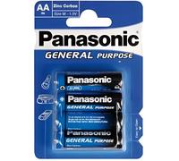 Pack de 4 piles Panasonic R6 Mignon AA - Bleu