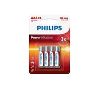 Pack de 4 Piles Philips Power Alkaline LR03 Micro AAA
