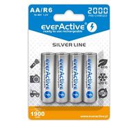Pack de 4 piles rechargeables LR6/AA 2000 mAh pré-chargée