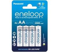 Panasonic Piles rechargeables eneloop BK-3MCDE/4BE AA 2000 mAh Ni-MH Lot de 4 prêt à l'emploi