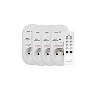 Pack de 4 prises wifi avec télécommande pour Smart wifi