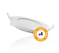 Pack de 4 spots LED encastrés 6W 600Lm 2700K 40 000H [JL-GP-LZ-1-WW-PK4-AP]