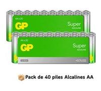 Pack de 40 Piles AA/LR6 alcaline GP super G