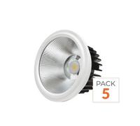 Pack de 5 - Ampoule LED 20W AR111 COB Rond - Blanc Froid 6000K - 8000K