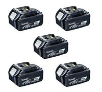 Pack de 5 Batteries 18V Li-Ion LXT 3.0 Ah avec indicateur de charge BL1830B MAKITA