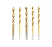 Pack de 5 forets HSS avec revêtement titane - 5 mm