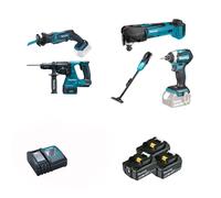 Pack de 5 machines 18V DLX5045TJ (DTD154 + DHR243 + DTM51 + DJR183 + DCL180) MAKITA
