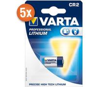 Pack de 5 piles lithium Varta Photo CR2 3V 920mAh pour appareils photo et lampes LED