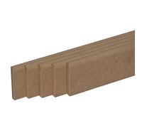 Pack de 5 plinthes médium (MDF) Brut 2000 x 57 x 9 mm - PEFC 70%.