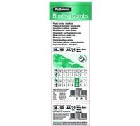 Pack de 50 Anneaux de reliure Fellowes 38 mm en plastique Noir Noir G