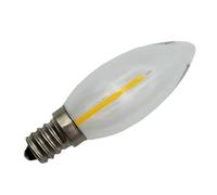 Pack de 50, lampe bougie LED DC12V 0.7W C25 E12/E14 lumière cristalline | Décoration de Noël aux fraises(2700K warm white,12V E14)