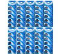 Pack de 50 Piles lithium CR2016 bouton plates 3V DL2016/ECR2016/SBT11/BR2016/208-202/208-204/208-206/DL2016B/BR2016-1W/CR2016-1W/KCR2016/L10/LM2016/LF - IRIOS -