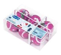Pack de 6 boules de sapin diamètre 8cm. par Peppa Pig ARDITEX PP14017 G