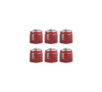 ALPEN CAMPING - Pack 6 Cartouches Gaz 190g Butane Propane Mix, Sécurité Stop Gaz Certifiée EN521, Recharge Universelle Perçable Type 200 pour Réchaud, Lampe à Souder & Camping