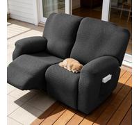 Pack de 6 housses de fauteuil pour fauteuil relax de 2 places, Housse élastique pour fauteuil tout inclus, Housse de fauteuil lavable avec poches, Housse de fauteuil, Housse de canapé, pour fauteuil