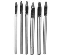 Pack de 6 pièces 2mm Trou Poinçon en Cuir Artisanat Forme Ovale Trou Perforateur pour Ceinture Bande DIY Outil de Perforation