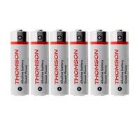 Pack de 6 piles alcalines LR06 AA 1,5V - Thomson