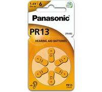 Panasonic Piles auditives PR13/PR48 - Zinc-Air - 0% Mercury/Hg - Orange - 60 piles