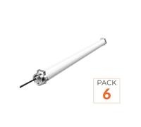 Pack de 6 - Réglette LED Étanche 120cm 40W IP69K - Garantie 5 ans - Blanc Froid 6000K - 8000K