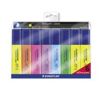 Pack de 6 surligneurs Textsurfer Staedtler + 2 jaunes offerts