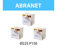 Pack de 75 disques abrasif Abranet Ø 225 mm P150 MIRKA