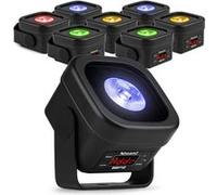 Pack de 8 BeamZ BBP12 - Uplight LED RGBAL 12W Sans Fil IP65 W-DMX | Filtres Frost Magnétiques Intégrés