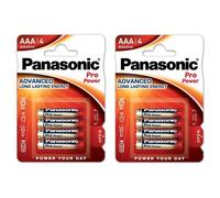 Pack de 8 Piles Alcaline LR03 Micro AAA Panasonic Pro Power