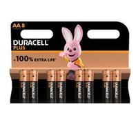 Duracell Plus pilas alcalinas AA (paquete de 8), 1,5 V, MN1500
