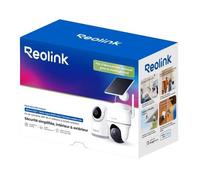 Pack de caméra de surveillance connectée Reolink E Series E321 intérieure Blanc + Caméra de surveillance B420 extérieure Blanc avec Panneau solaire Lite Blanc