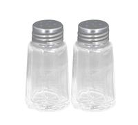 Pack De Deux Salières Poivrières En Verre Avec Étiquette Ultra Compact Alpina Transparent